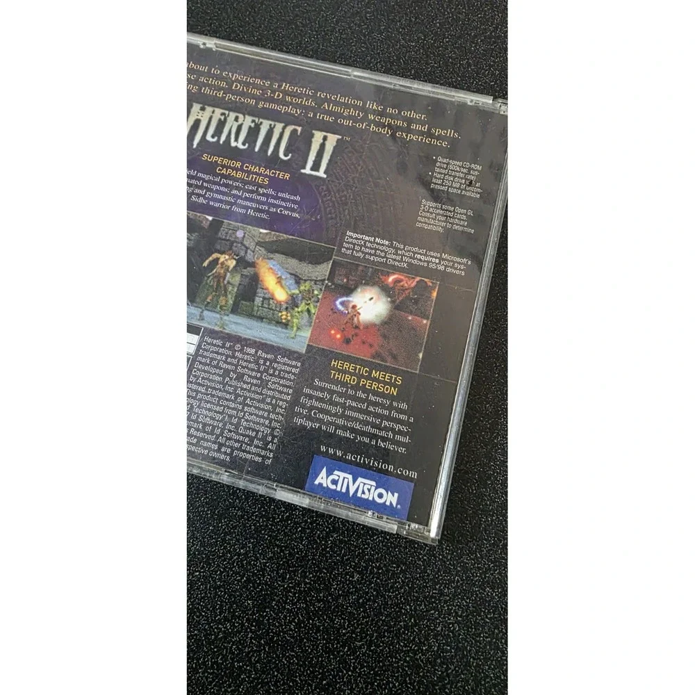 Vintage Heretic II - PC - Action/Adventure Game - No Manual Computer‎